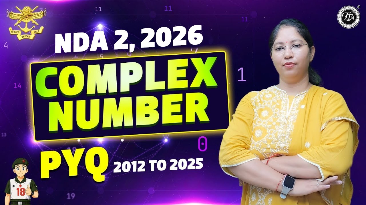 Complex Numbers PYQ 2012–2025 🔥 | NDA Maths Full Concept + Questions | NDA 1 2026 | Chitra Ma’am
