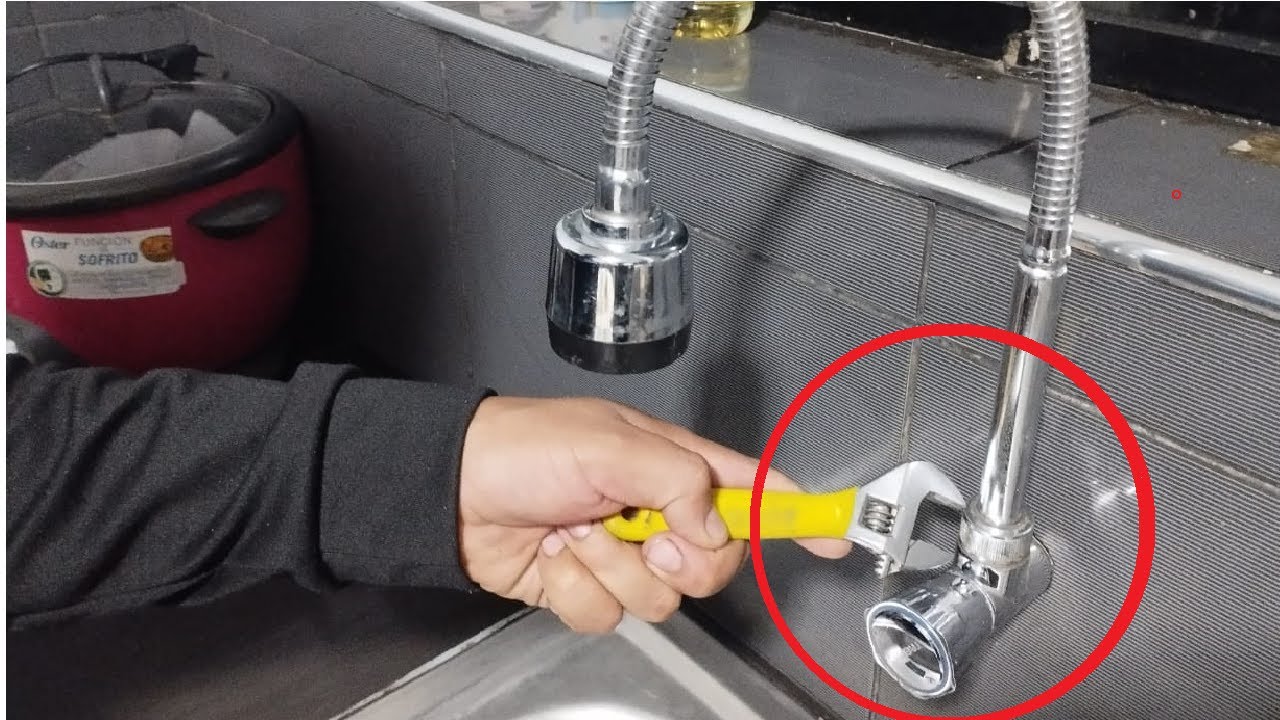 Como reparar la llave o grifo de cocina