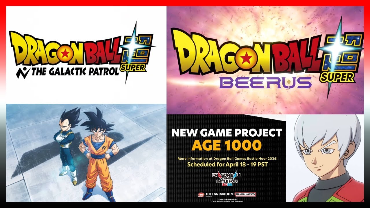 NEW DRAGON BALL SUPER ANIME PROJECTS + NEW DRAGON BALL GAME ANNOUNCED!!