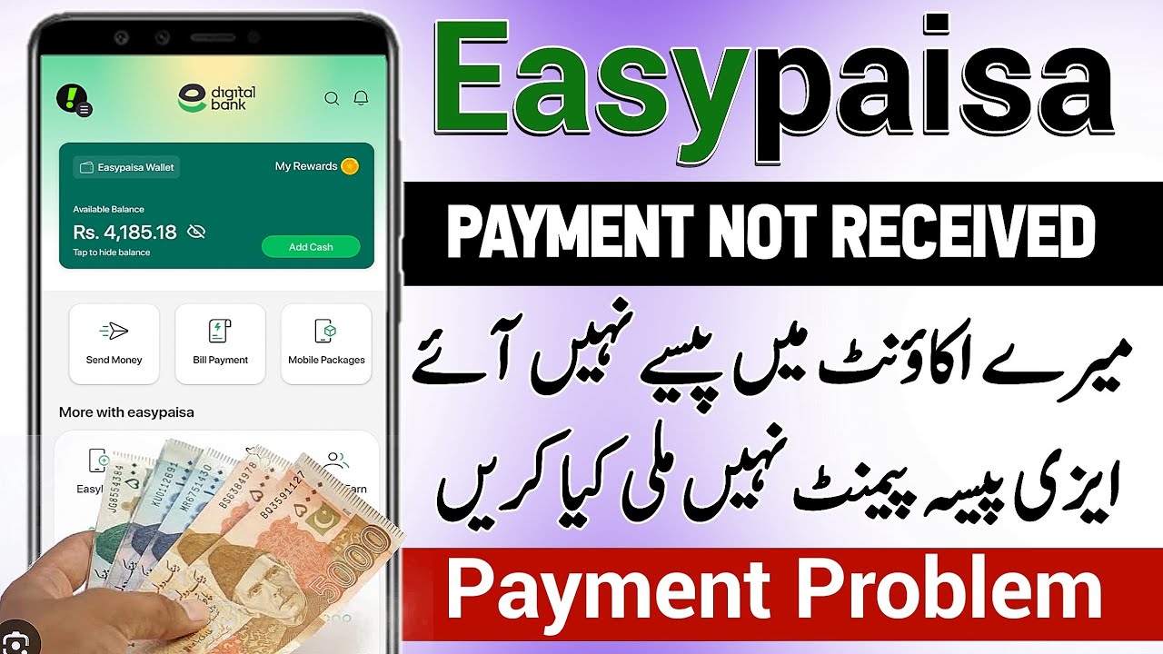 EasyPaisa Money Not Receive | Easypaisa Payment Not Receive | easypaisa Bank Payment not received