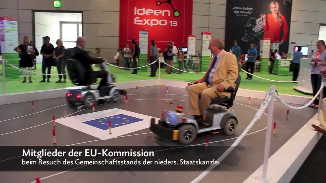 IdeenExpo 2013 Highlight -- automatisch / autonom fahren mit E-Scooter