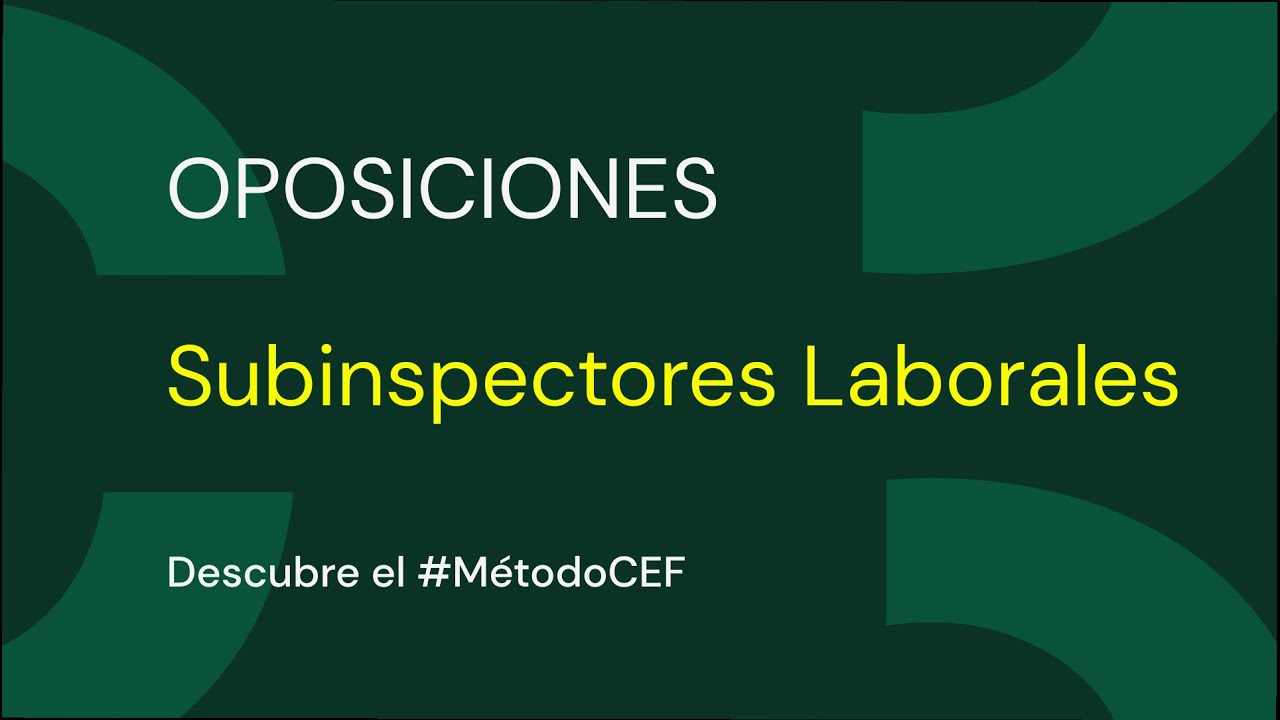 Entrevista CEF.- Oposiciones - Subinspectores Laborales