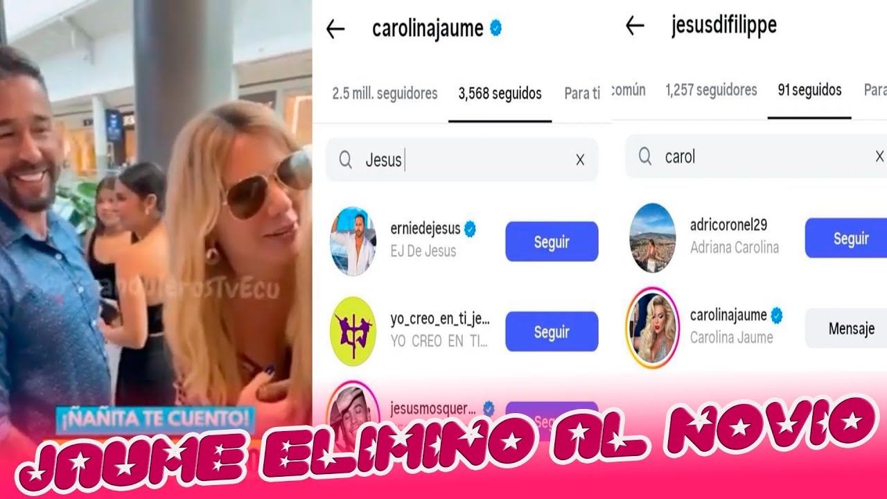 Carolina Jaume elim1nó a su novio de sus redes ¿terminaron?