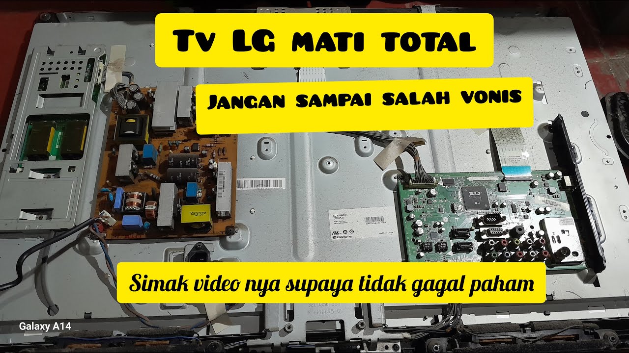 Cara perbaikan tv Lcd LG mati total//32LK313