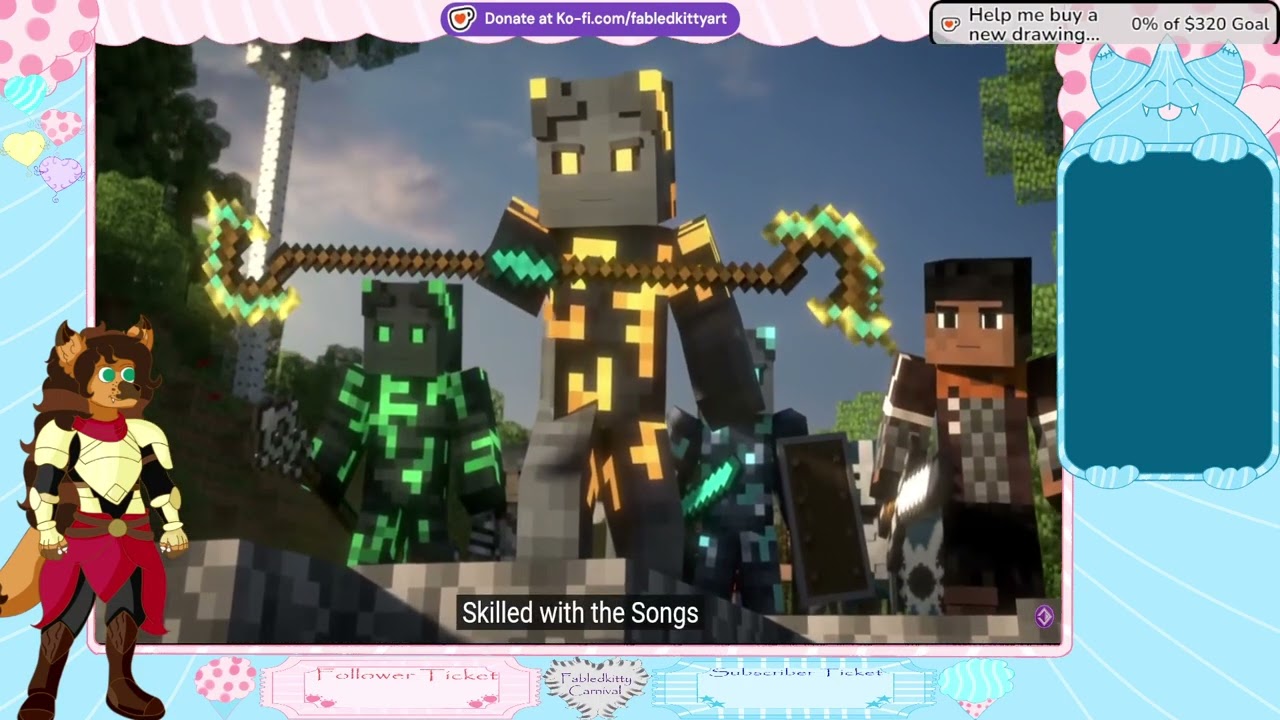 Furryvtuber reacts to Songs of War Episode 1 Minecraft Animation Series