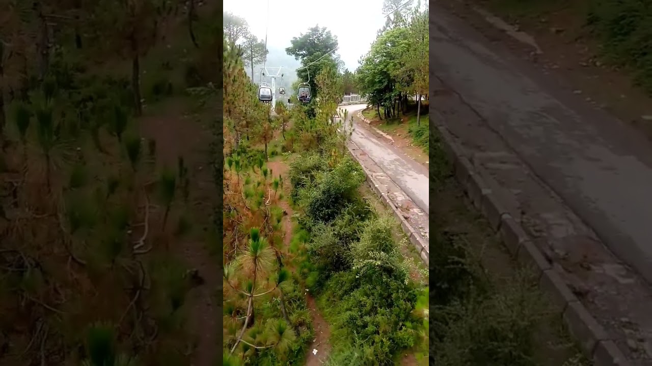 Chairlift aerial view | Natural beauty of Murree | Cable car ride #murree #chairlift #naturalbeauty