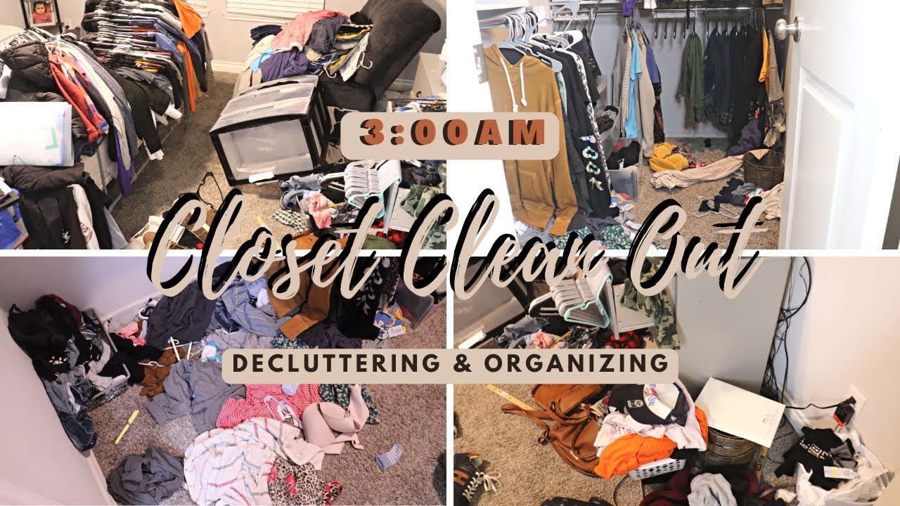 LATE AT NIGHT CLOSET DEEP CLEANING |2022 decluttering  & organizing|Selma Rivera Clean with Me