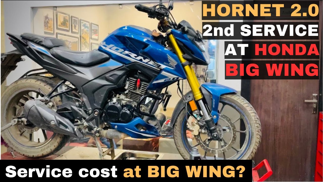 HORNET 2.0 second service cost? || 2nd service of Hornet 2.0 at Honda Big wing