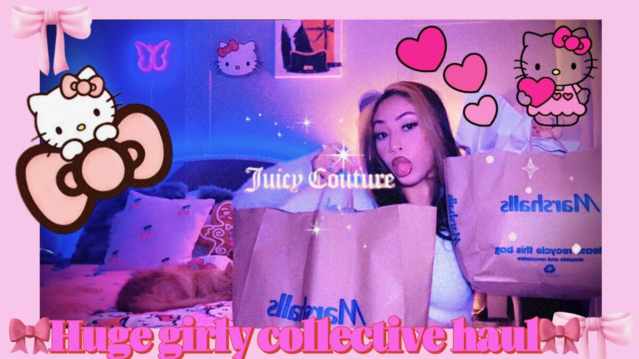 HUGE GIRLY COLLECTIVE HAUL 2023 | HELLO KITTY JUICY COUTURE 💕 #hellokitty #marshalls #haul
