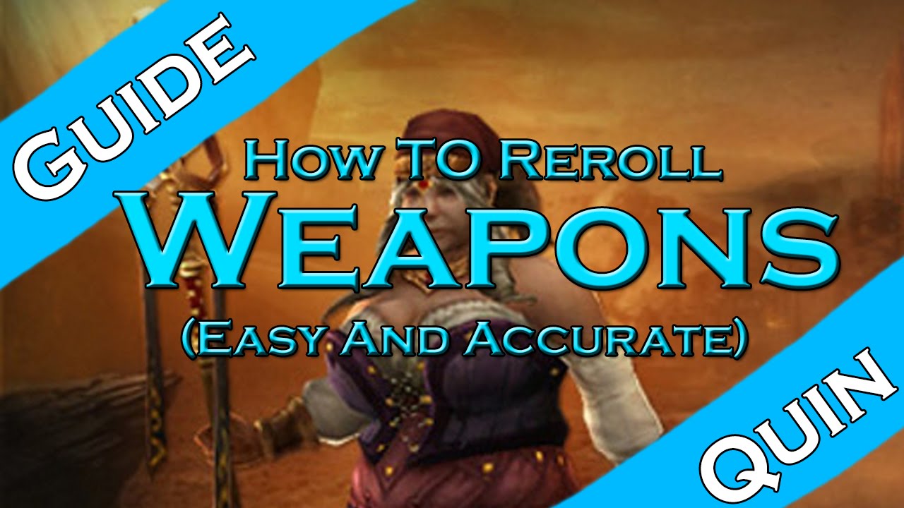 Diablo 3: How to Reroll a Weapon