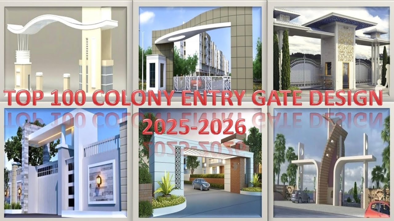 Colony Gate Design || Colony Entrance Gate || Colony Main Gate Design || Gated Colony in Lucknow ⛩️🌉