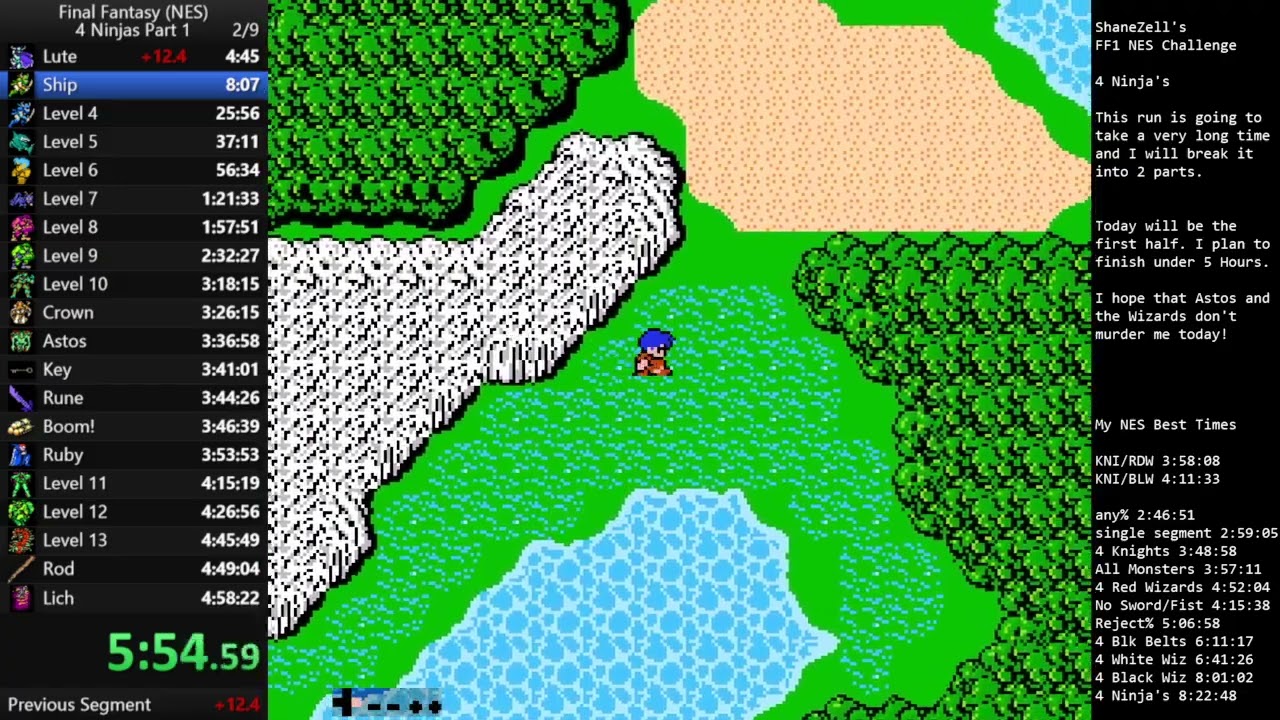 FF1 NES 4 Ninjas 7:44:03