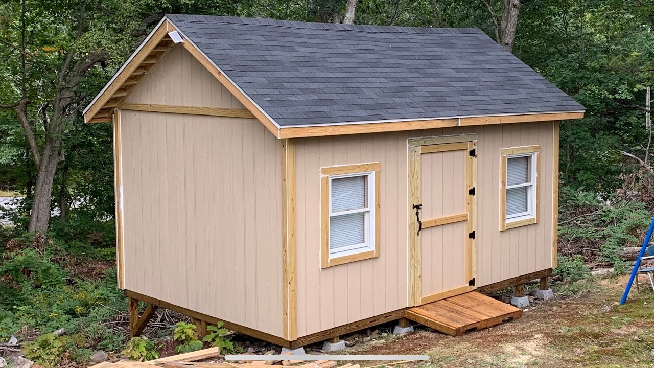 Build a 12x16 Shed on Steep Slope