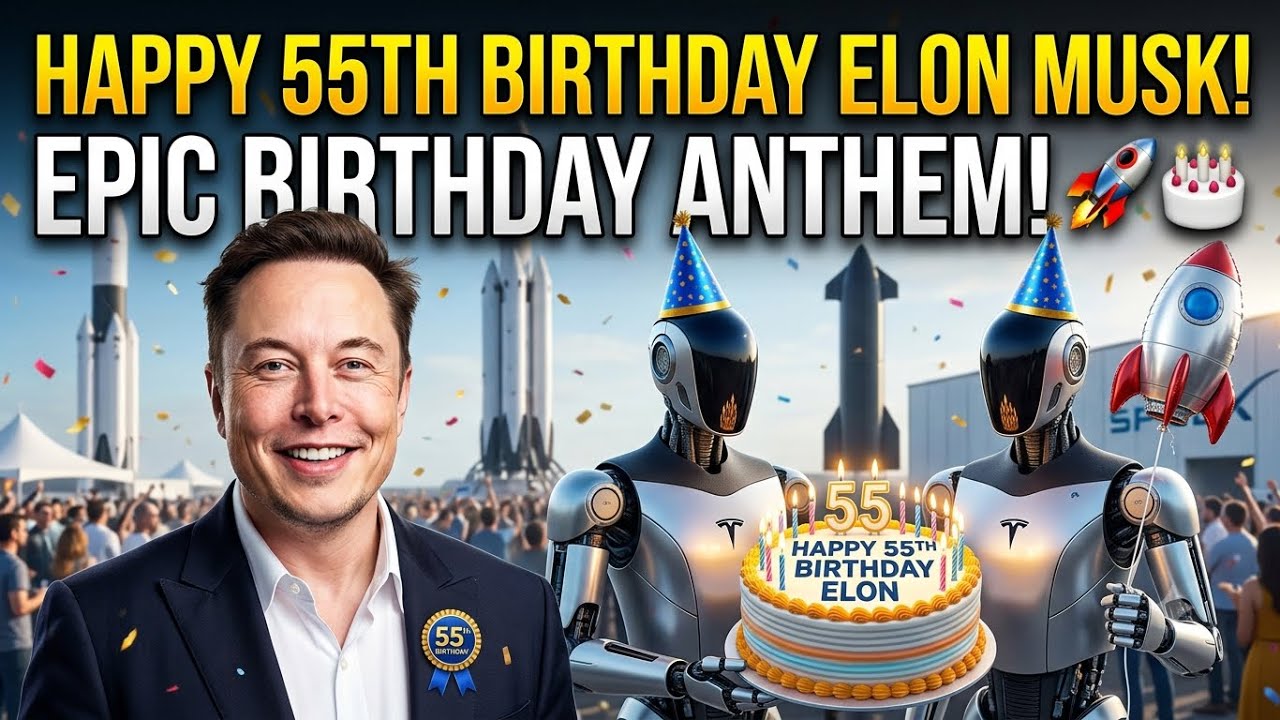 Happy Birthday Elon Musk! 55th Epic Birthday Anthem Celebrating His Greatest Achievements! 🚀🎂