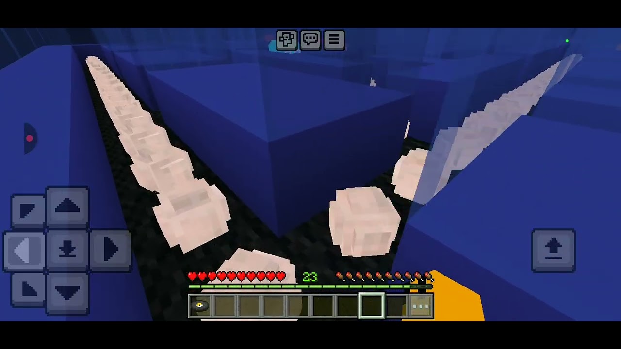 Eu entrando do pac-man do Minecraft