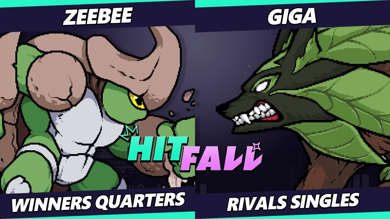 Hitfall 2023 - ZeeBee (Kragg, Etalus) Vs. Giga (Sylvanos) Rivals of Aether - RoA