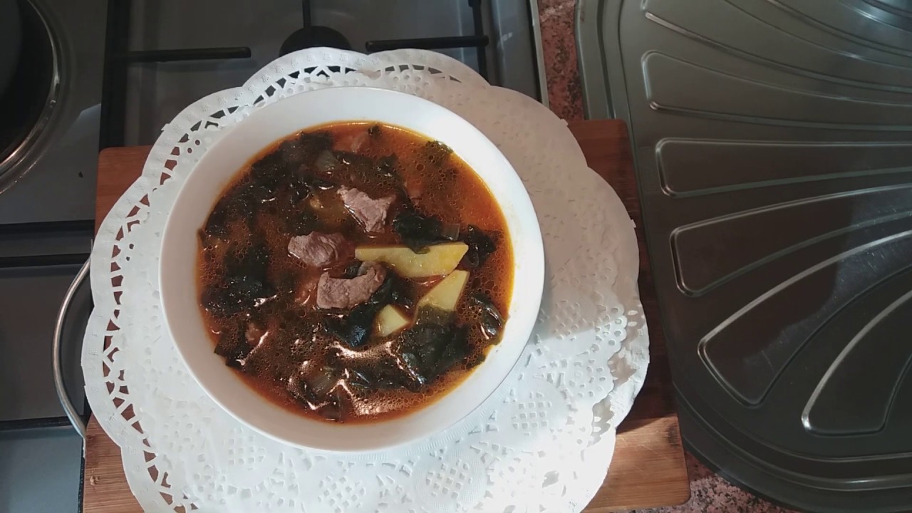 Суп с морской капустой /меги тямури/