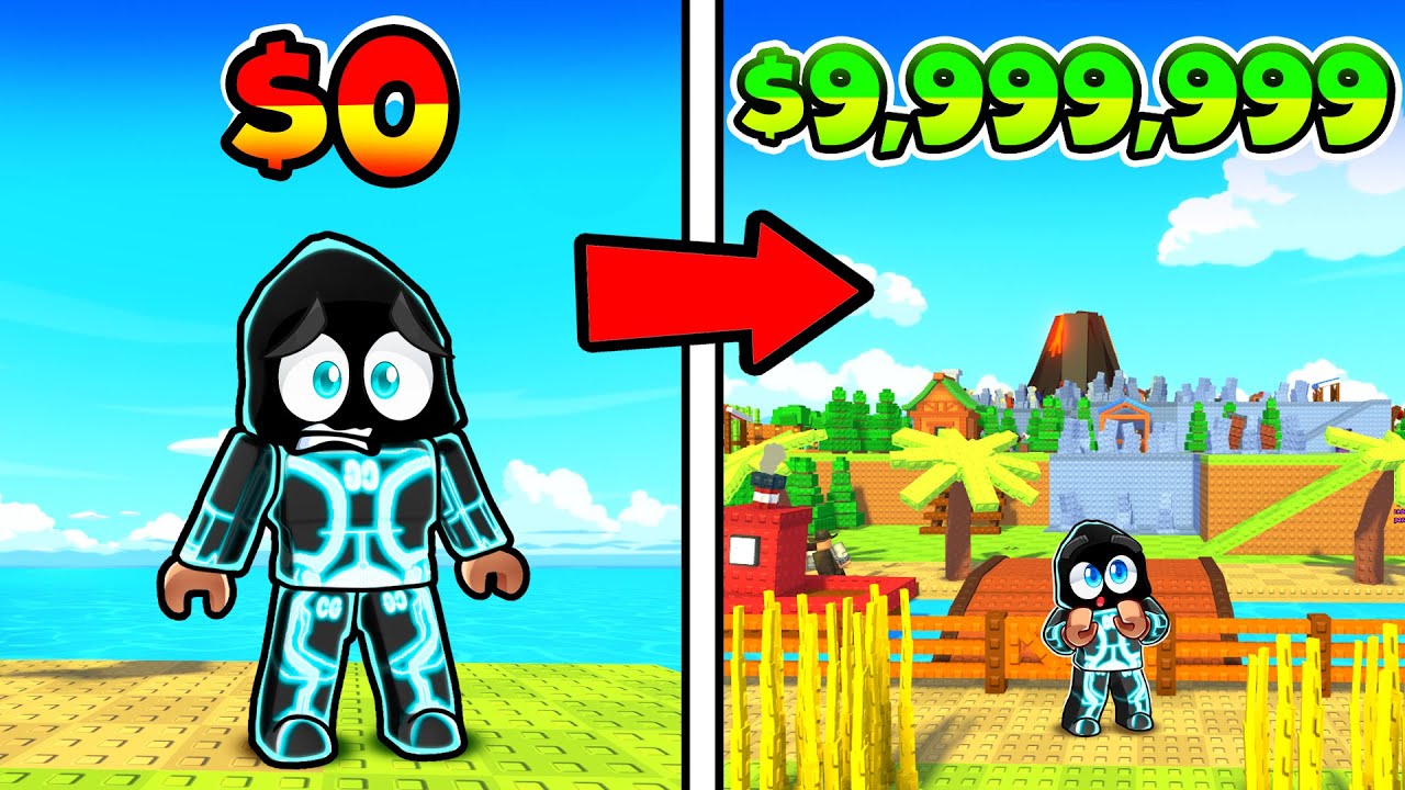 We Survived 100 Days in Roblox Build an Island!