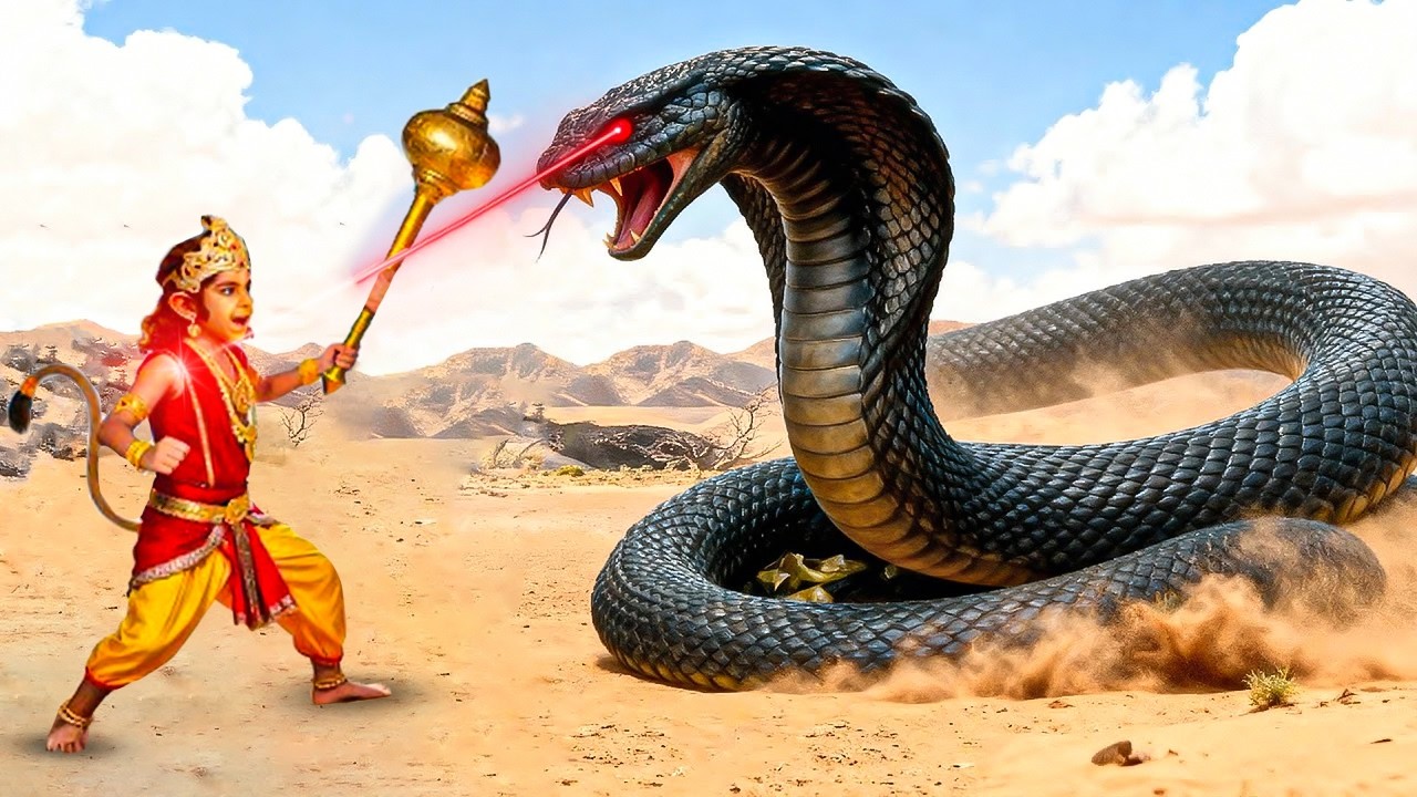 देखिये कैसे बाल हनुमान ने कालकूट सर्प का अंत बड़ी ही बेहरमी से किया | Mahabali Hanuman | #hanuman