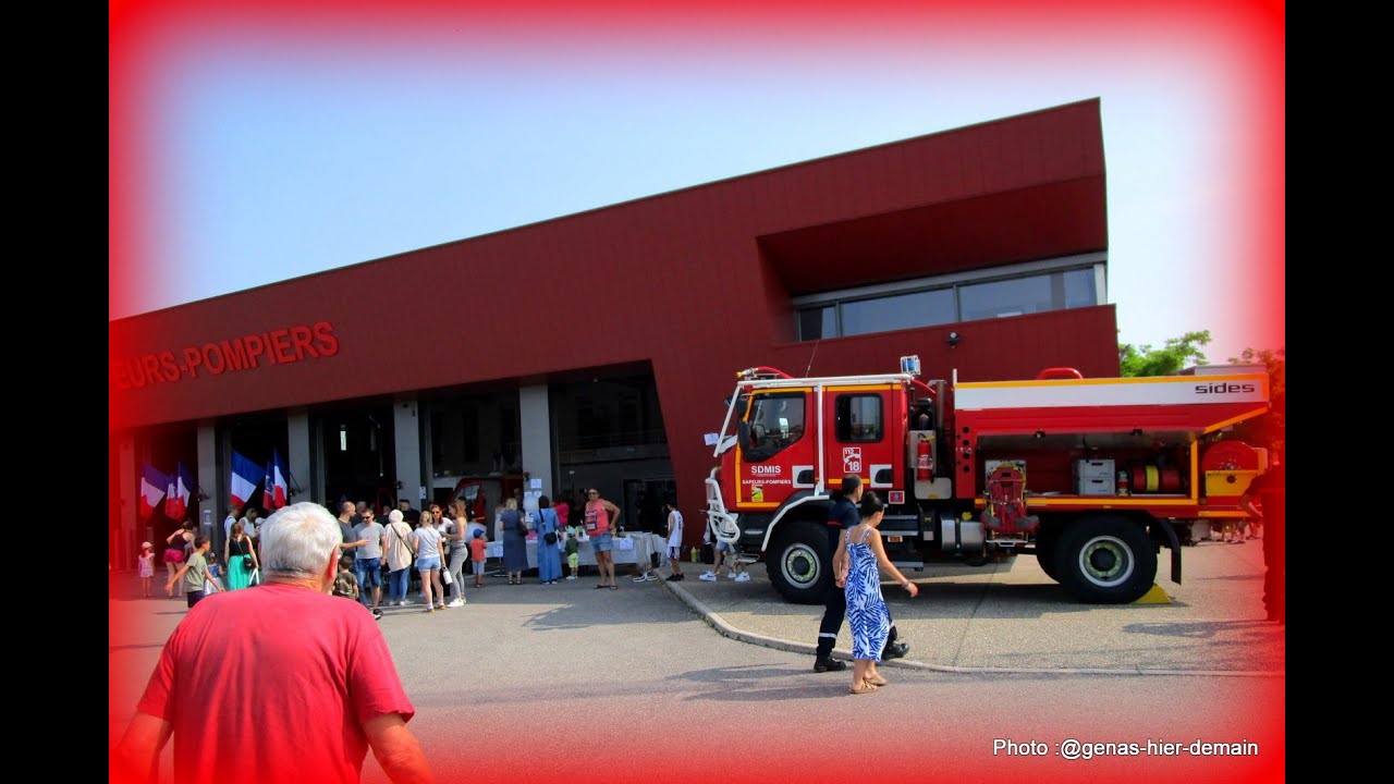 Pompiers porte ouverte à la Caserne  de  Genas  Chassieu