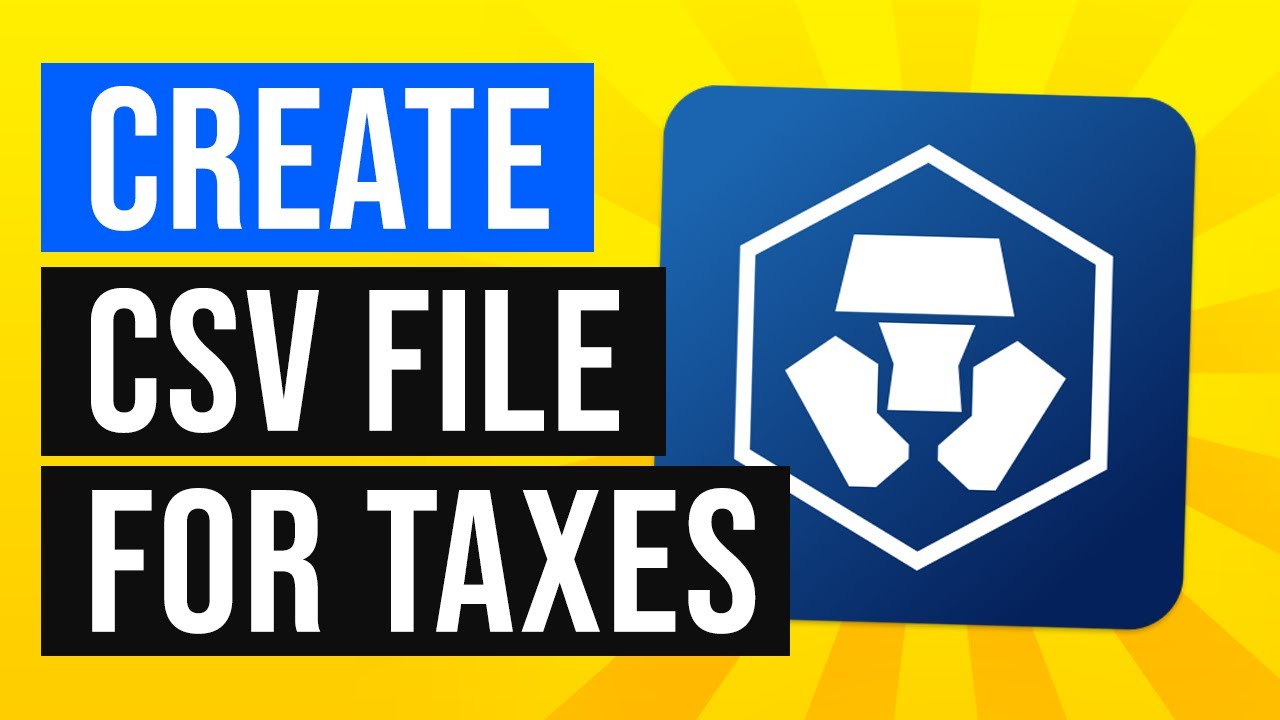 Crypto.com How To Create CSV File of Your Transactions (2022)