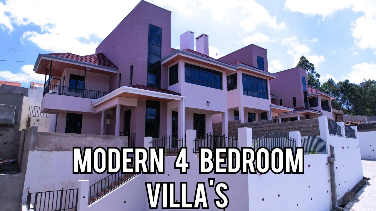 INSIDE a 2 LEVELS Ksh 22,850,000 MODERN 4 BEDROOM VILLAS // WITH A HIDDEN WALK-IN CLOSEST // 220SQFT