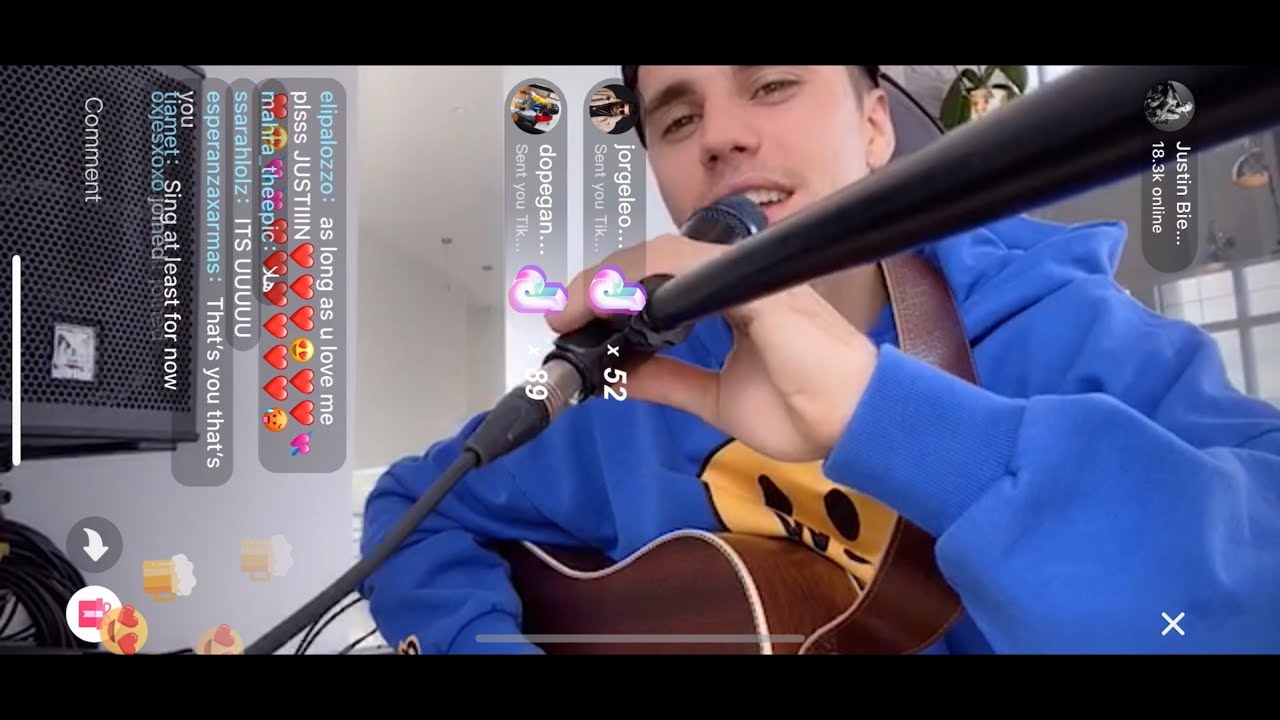Justin Bieber - Favorite Girl TikTok Live