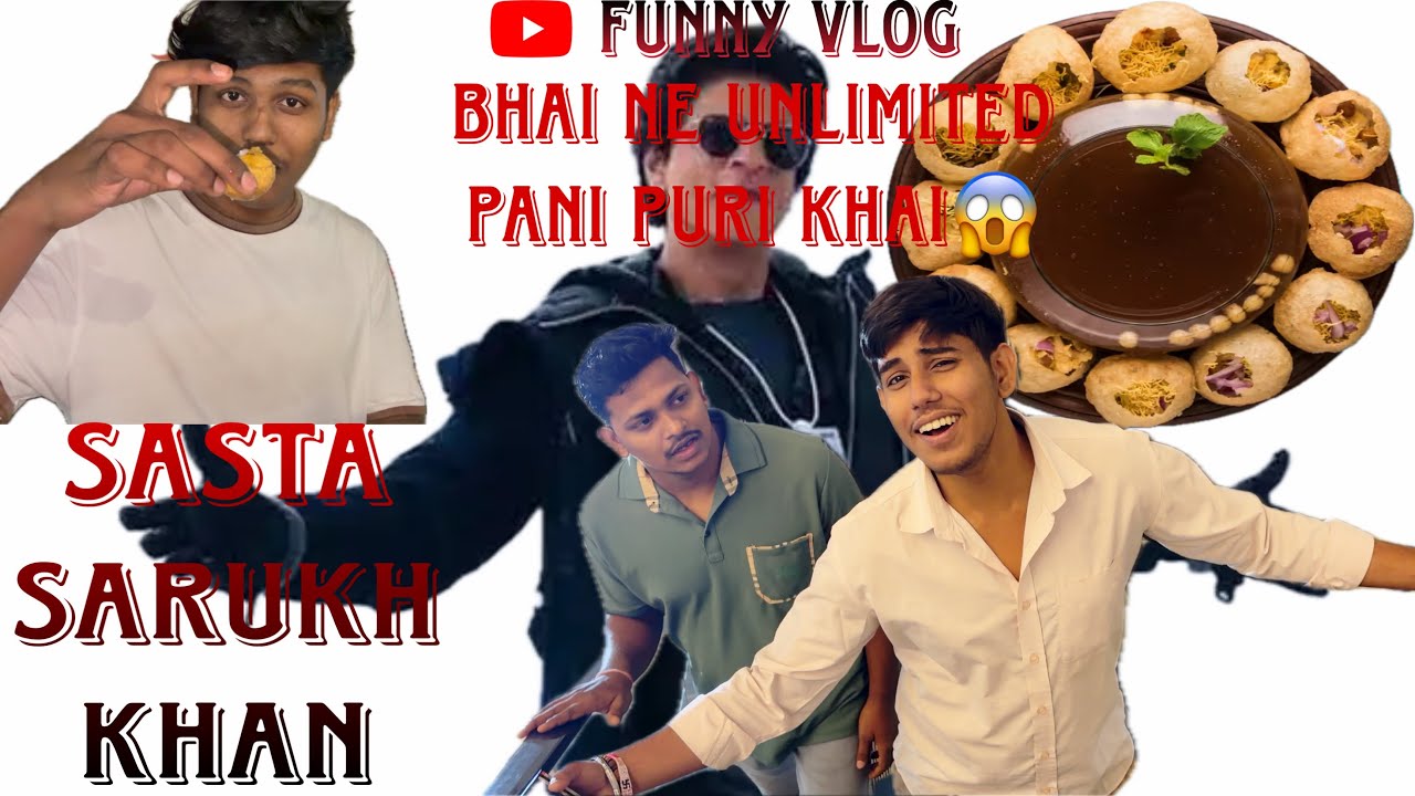 Sasta Sarukh Khan🤣 | winner ne khai unlimited pani puri😱 #funnyvlog @Funnyvlogs7666 