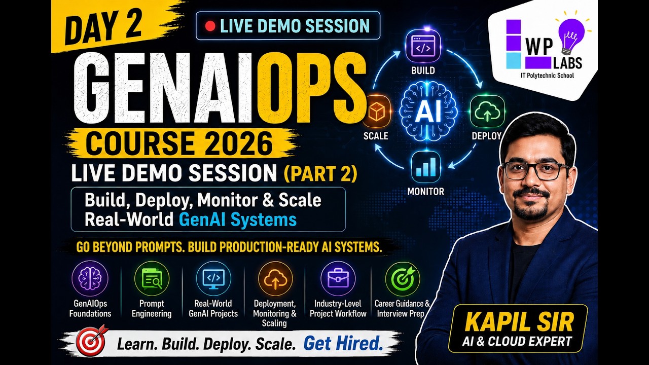 GenAIOps Course 2026 &ndash; Live Project Demo | Registration link for live class in description | Part 2