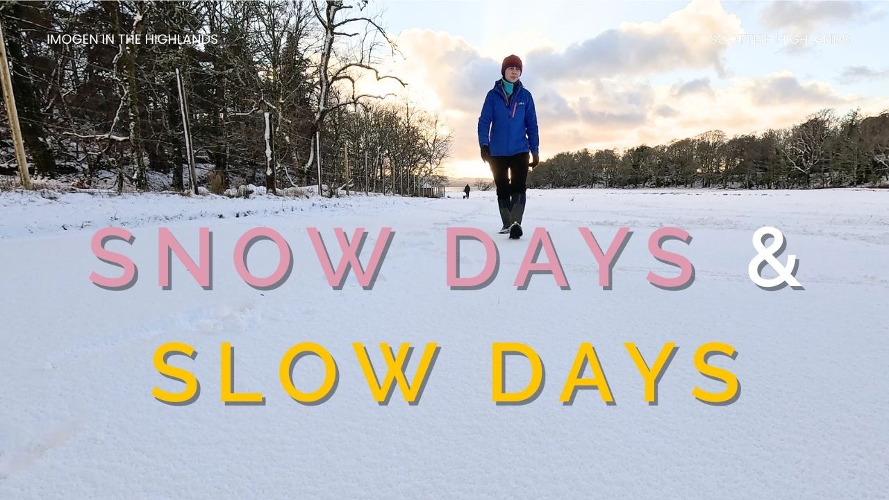 Winter in the Scottish Highlands | Cosy Weaving, Snowy Landscapes & Slow Living Vlog