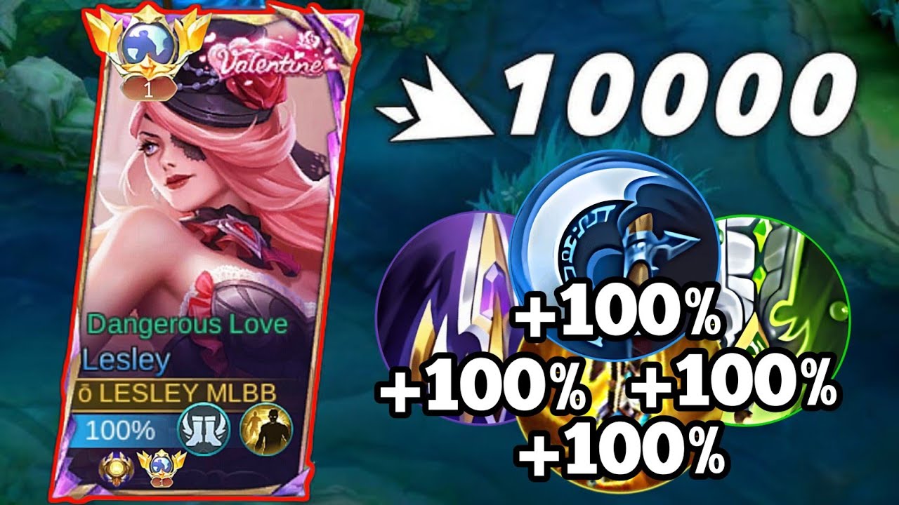 BUILD TERSAKIT LESLEY 1HIT GAK ADA OBAT NO HOAX | MOBILE LEGENDS BANG BANG
