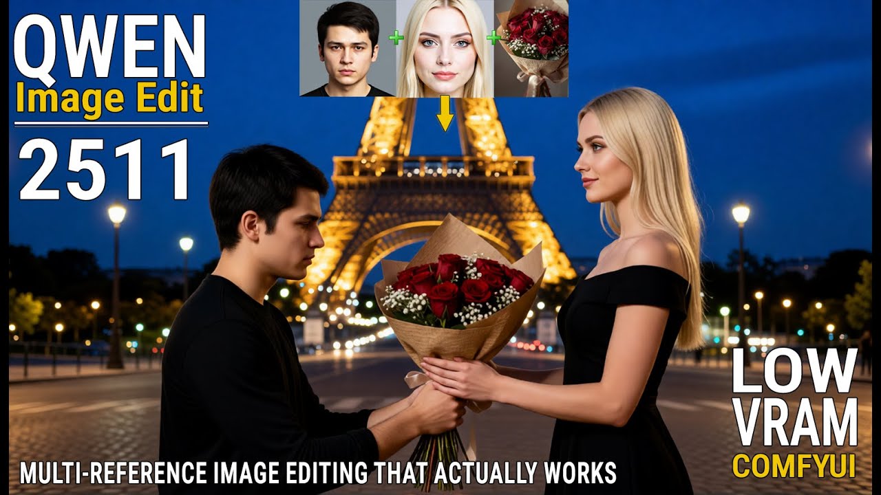 Qwen Image Edit 2511&ndash;Local Image Editing in ComfyUI | Multi-Reference Style Transfer & GGUF Workflow