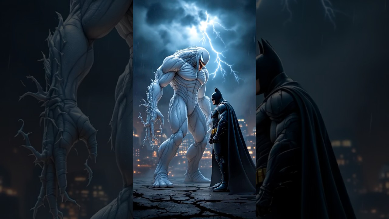 Venom vs. Batman: The Ultimate AI Fusion Showdown! #aifusion #aiart #short #fusion