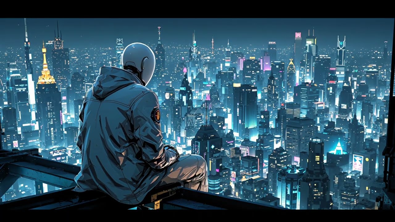 [4K] ネオン夜 💜 | Neon Night Jazz Funk | Cyberpunk Vibes | 1 Hour