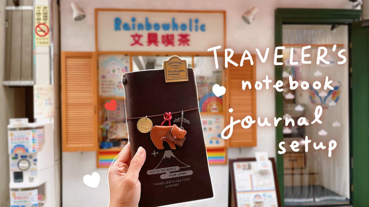 How I Setup My Journal (TRAVELER'S Notebook AIRPORT EDITION) ✈️  | Rainbowholic
