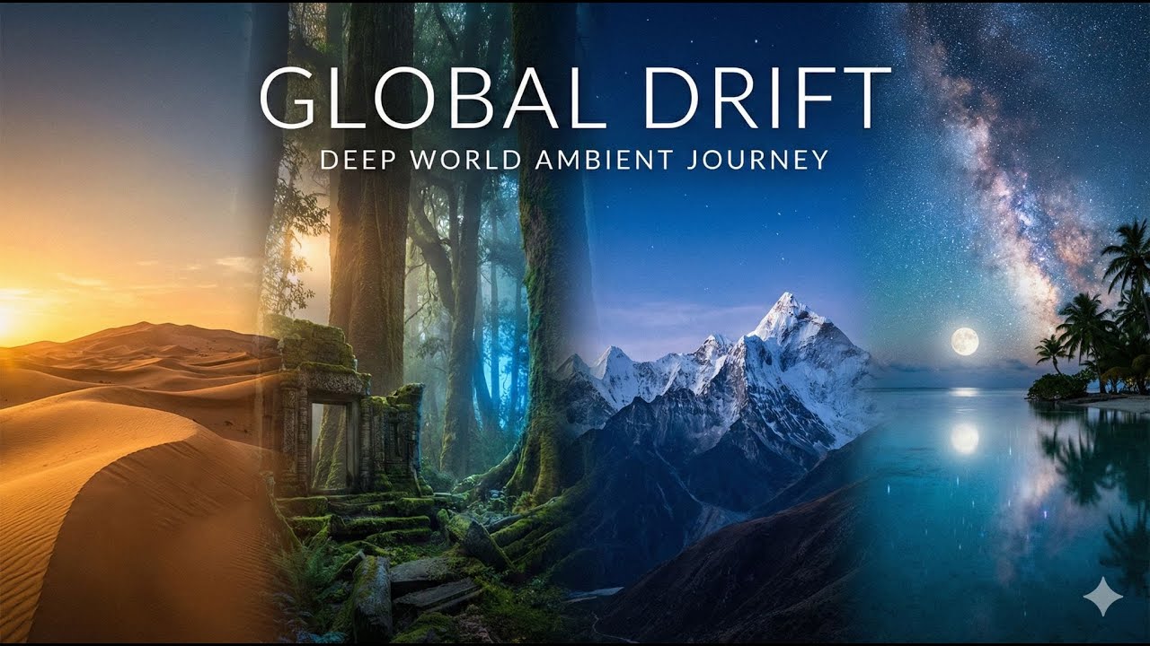 GLOBAL DRIFT 🌍 Deep World Ambient Journey  Sleep, Focus & Meditation 1 Hour+