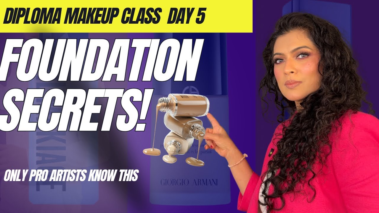 Why Your Foundation Looks Wrong | Foundation Theory Explained| DIPLOMA MAKEUP CLASS DAY 5| PRATIBHA