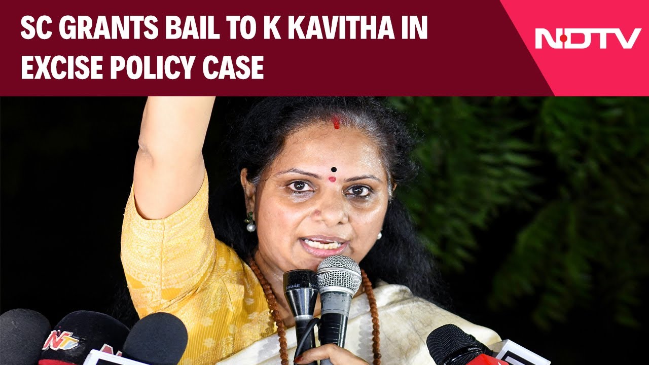 K Kavitha Bail | Supreme Court Grants Bail to BRS Leader K. Kavitha in Excise Policy Case