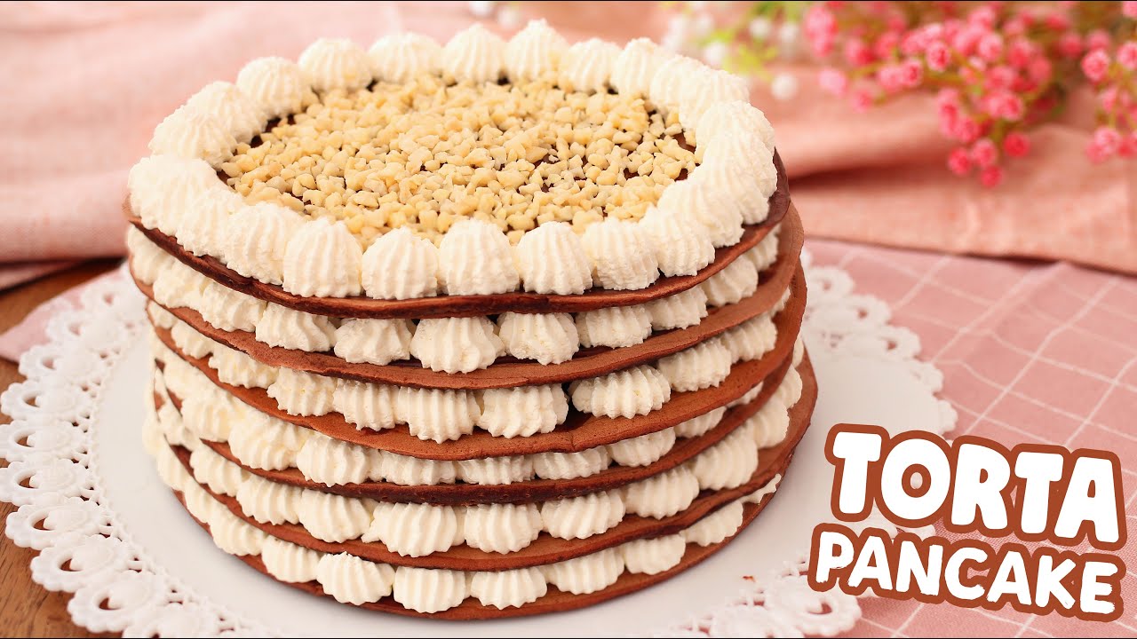 TORTA PANCAKE 🥞- Ricetta Facile e Senza Uova - Pancake Cake