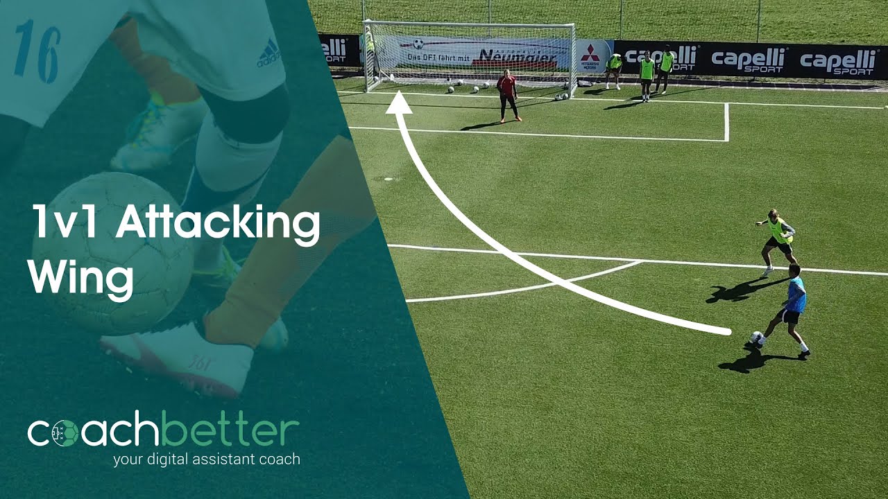 How to attack 1v1 on the Wing 💥⚽ | New Training Activity | coachbetter