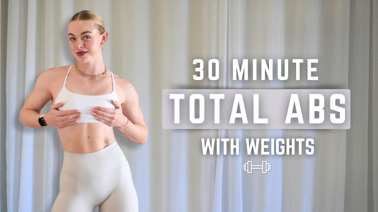 30-Minute Total Abs Workout | With & Without Dumbbells | EFFECTIVE No Repeat Core Burner