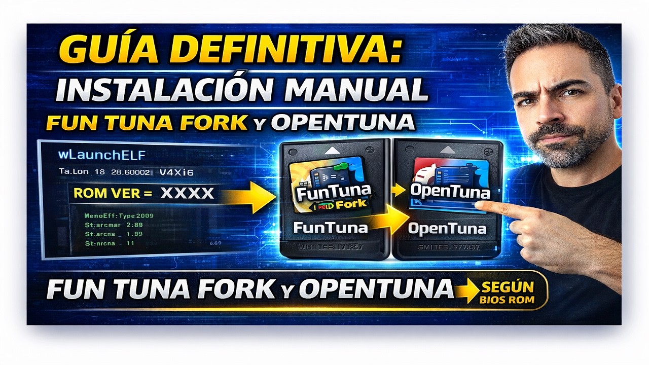 INSTALA FunTuna Fork y OpenTuna MANUALMENTE en PS2 ✅ Dual Boot + BIOS ROM EXPLICADO