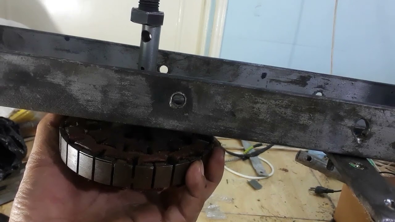 ؟؟(طريقة أستخراج بلى المروحه السقف بدون زرجينة  بواسطة المكبس)