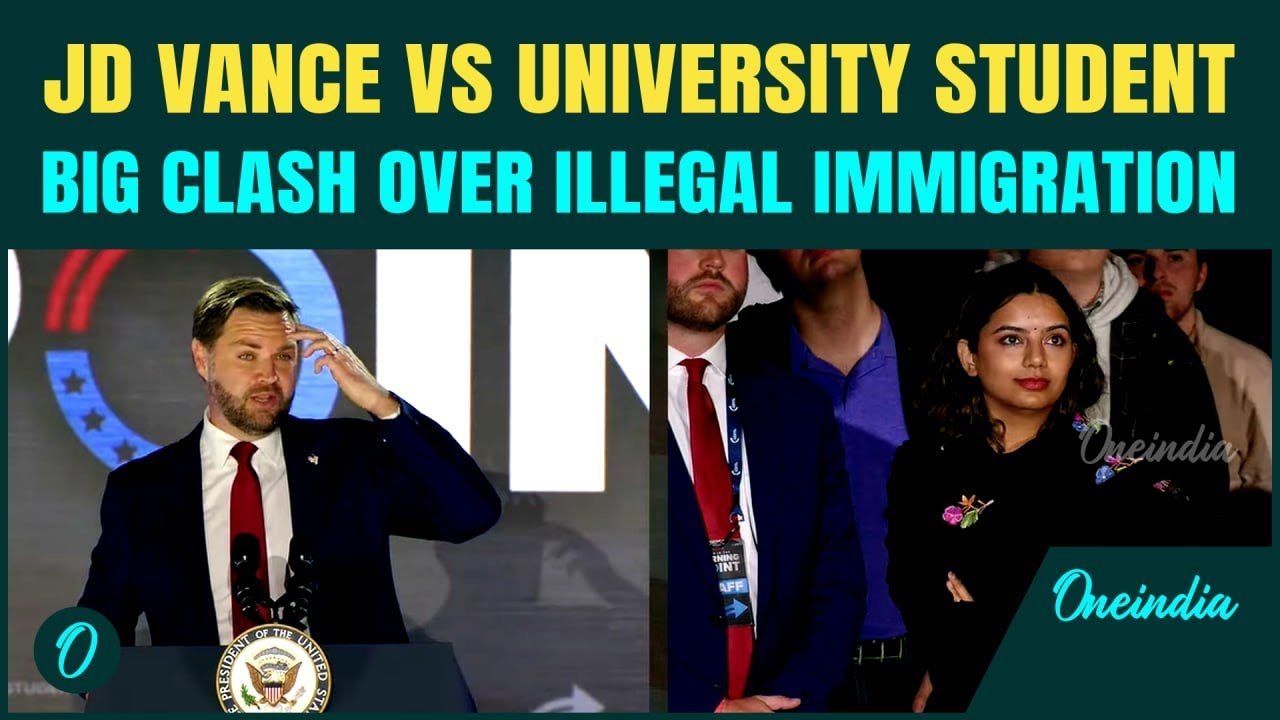 On Cam: JD Vance SHUTS DOWN Student Questioning Trump’s Illegal Immigration Crackdown on LIVE TV