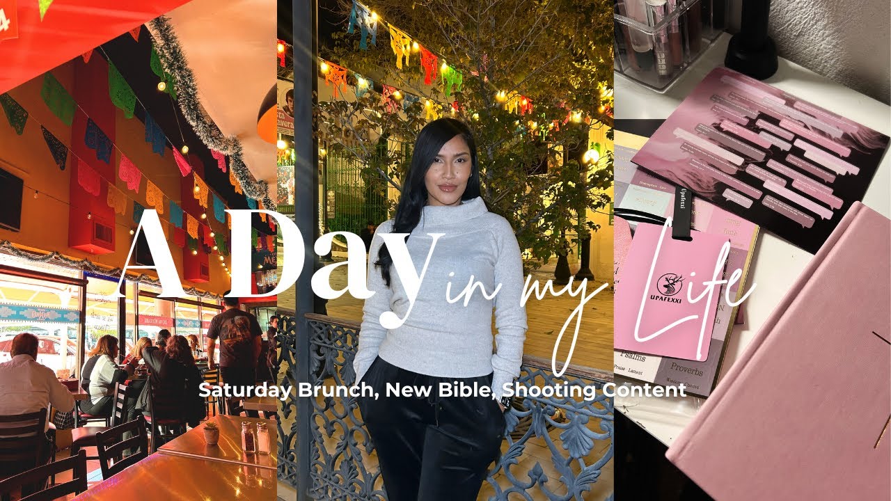 Spend a Day With Me | Brunch, Bible Unboxing & Content Creation ✨
