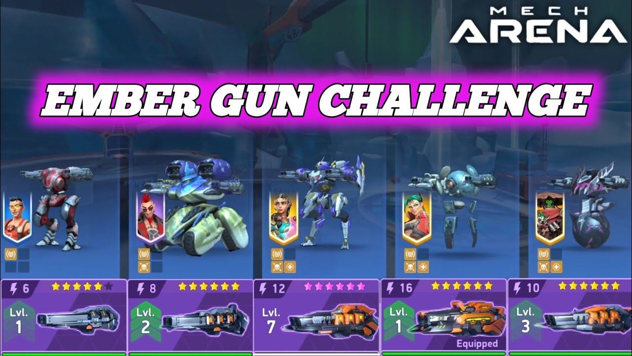 Challenge Only Using Ember Gun Weapon - Mech Arena