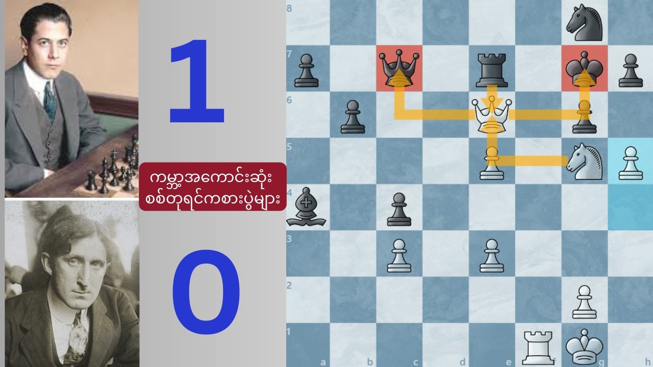 ဒီပွဲမှ မကြည့်ရင် ဘယ်ပွဲကြည့်မလဲ | Marshall Vs Capablanca | 1909 New York