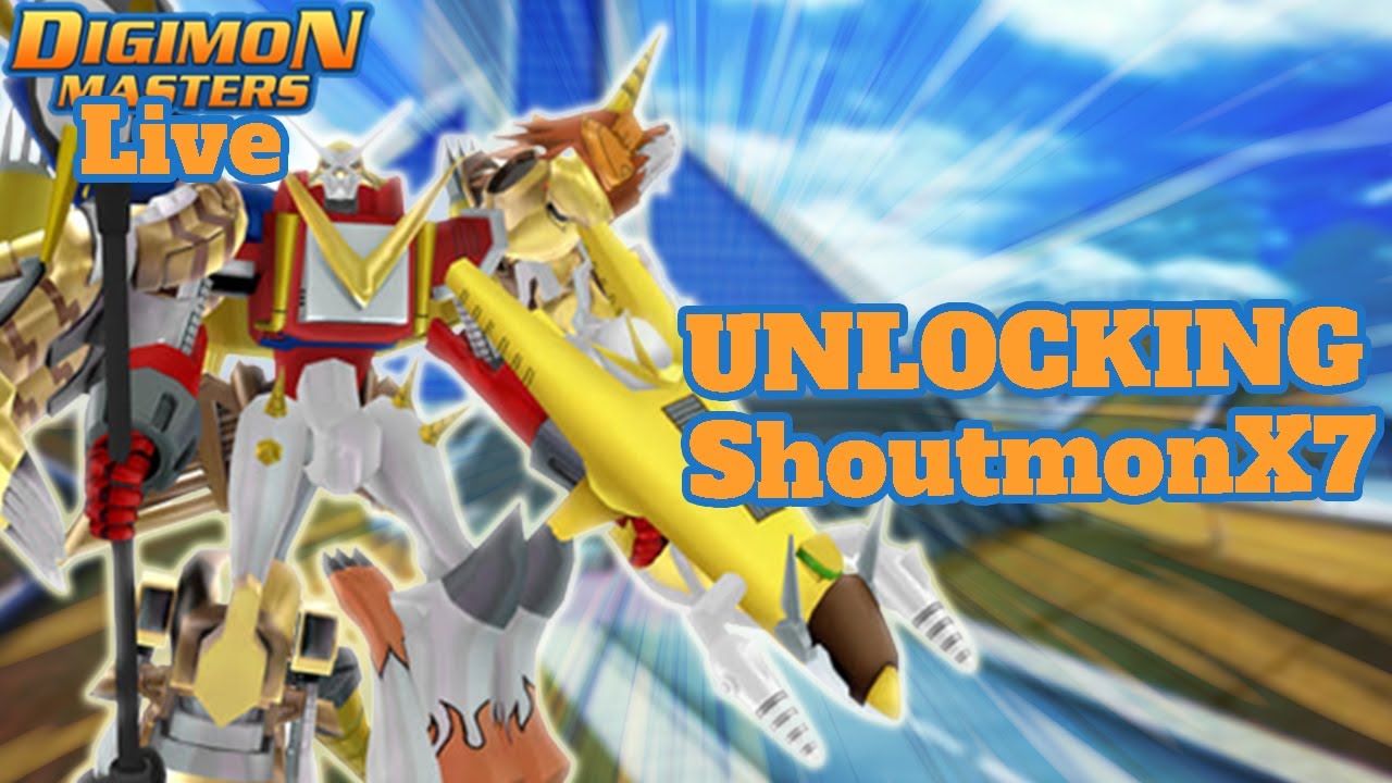 [Live] Digimon Masters : Unlocking & Testing ShoutmonX7