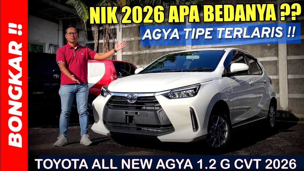 Bongkar !! TOYOTA ALL NEW AGYA 1.2 G CVT 2026 || REVIEW EXTERIOR & INTERIOR TERBARU