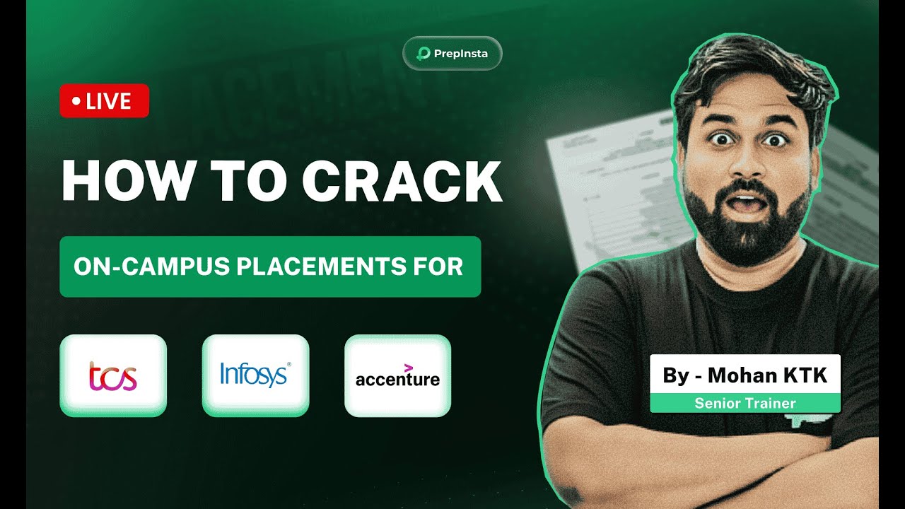 How to Crack On-Campus Placements 2026 | TCS, Infosys & Accenture Selection Tips & Tricks